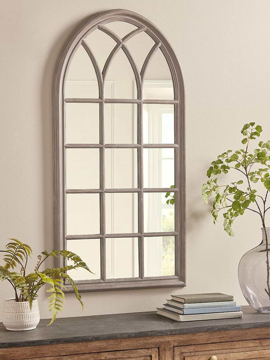 Arched Panel Window Mirror