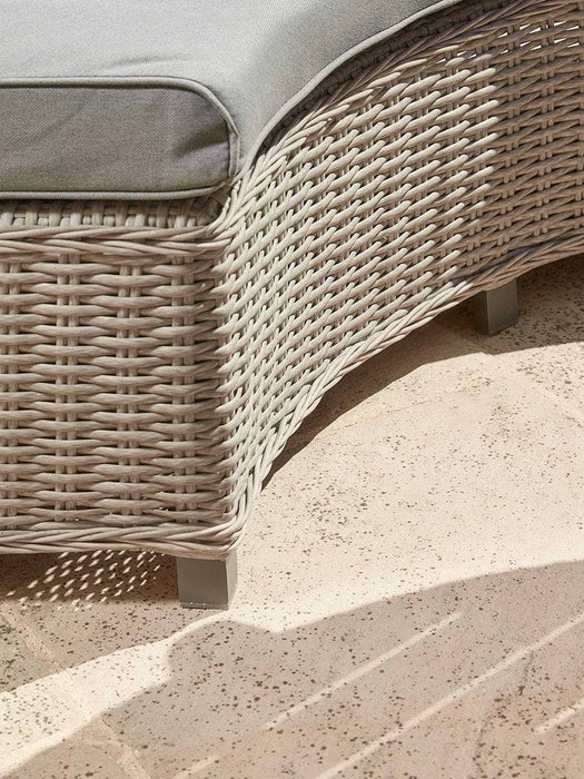 Antibes Curved Modular Dining Set With Firepit