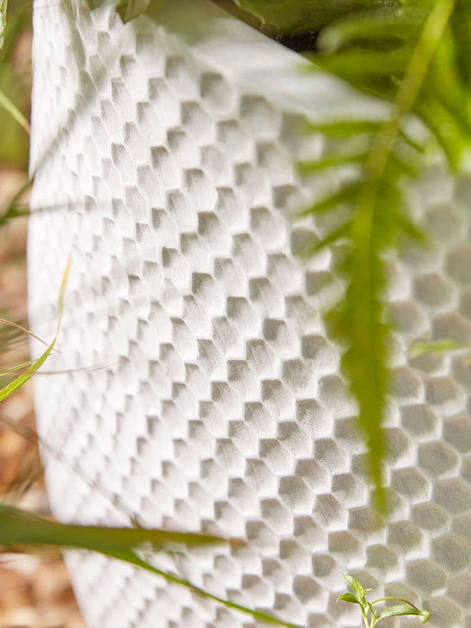 Three Honeycomb Planters - Light Grey