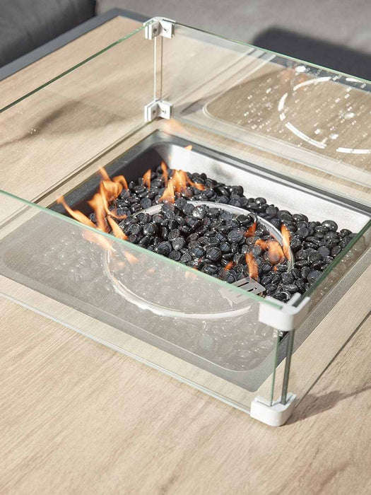Monaco Corner Dining Set with Firepit