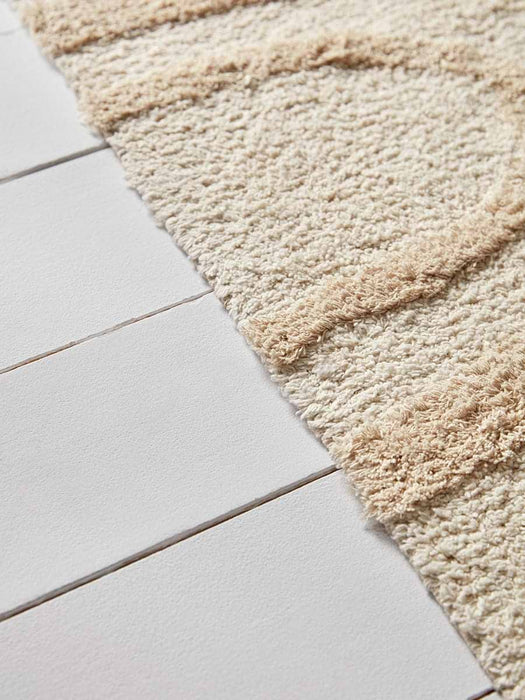 Cream & Natural Tufted Rug
