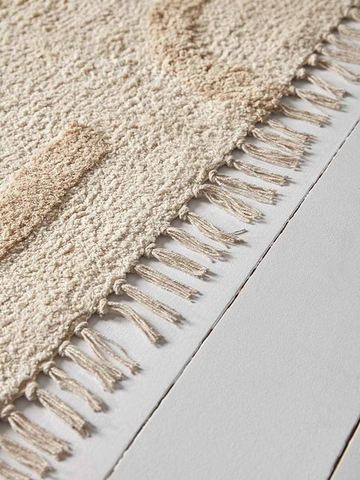 Cream & Natural Tufted Rug