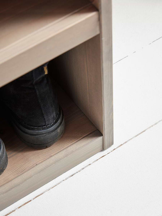 Greywashed Pine Storage Bench