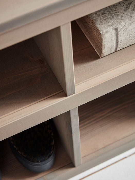 Greywashed Pine Storage Bench