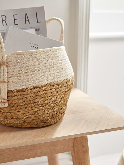 Three Cream & Natural Baskets