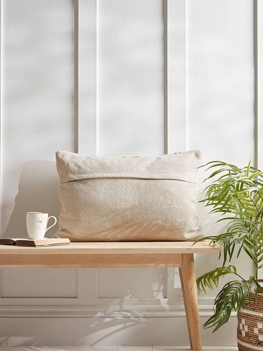 Cream & Natural Tufted Cushion