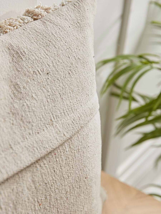 Cream & Natural Tufted Cushion