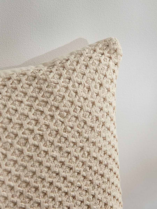 Diamond Knitted Cushion