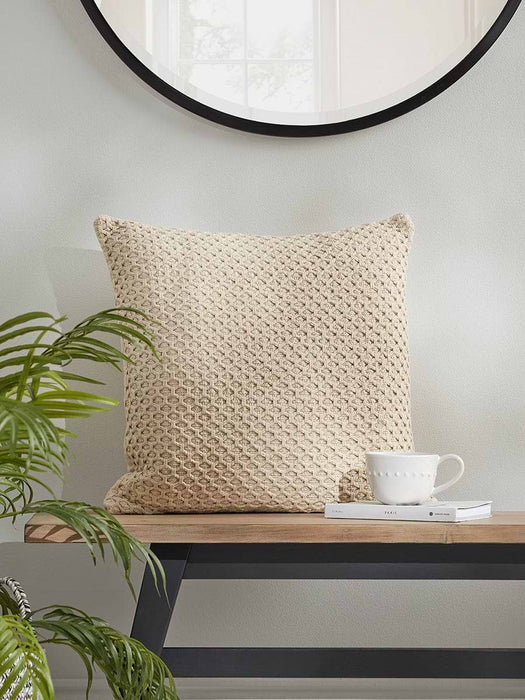 Diamond Knitted Cushion