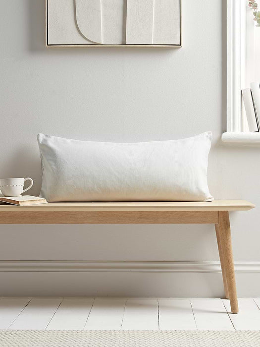 Stripe Organic Cotton Bolster Cushion - Natural