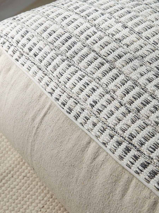 Woven Grey Pouffe