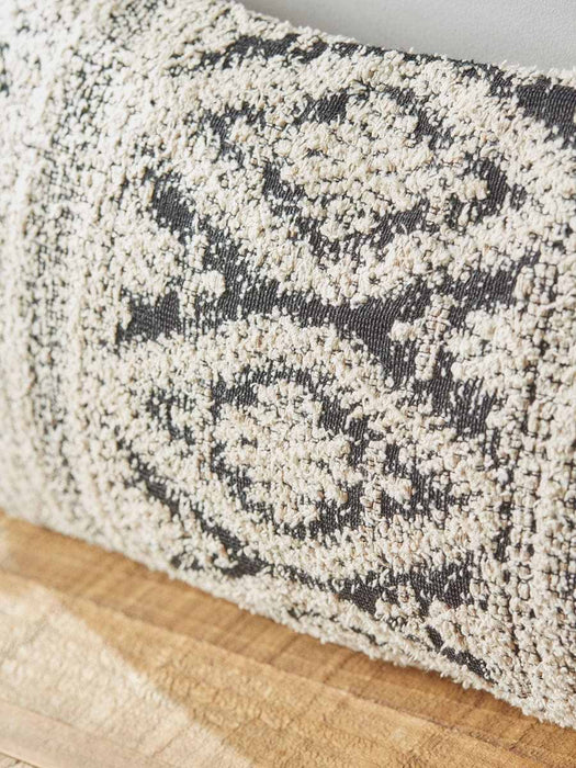 Monochrome Tufted Diamond Cushion