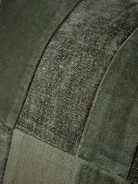 Textured Panel Cushion Cover- Green