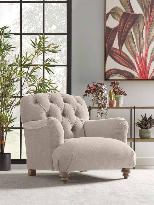 Margeaux Armchair - Birch Linen Cotton Blend