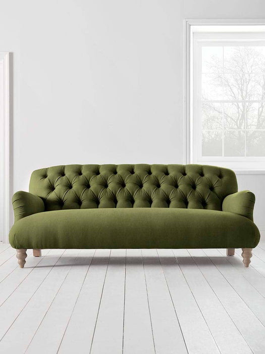 Margeaux Three Seater Sofa - Moss Velvet