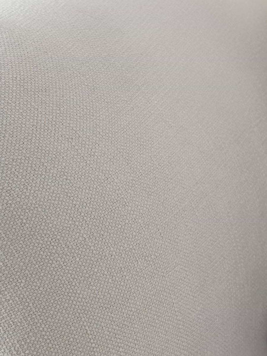 Margeaux Round Ottoman - Ash Linen Cotton Blend