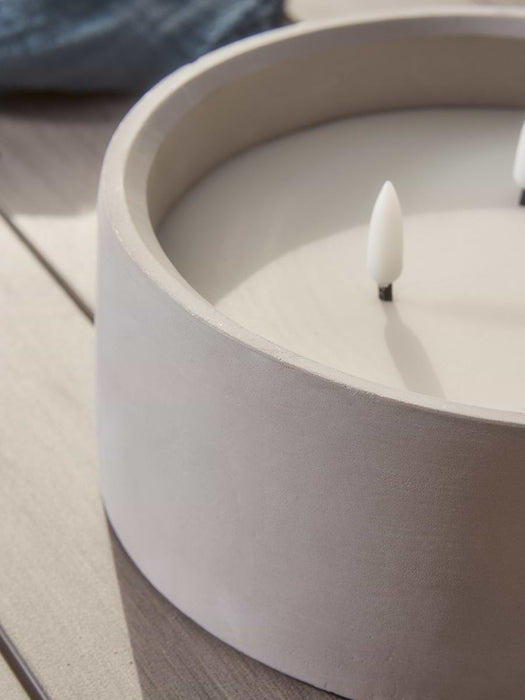 LED Concrete Candle - Large