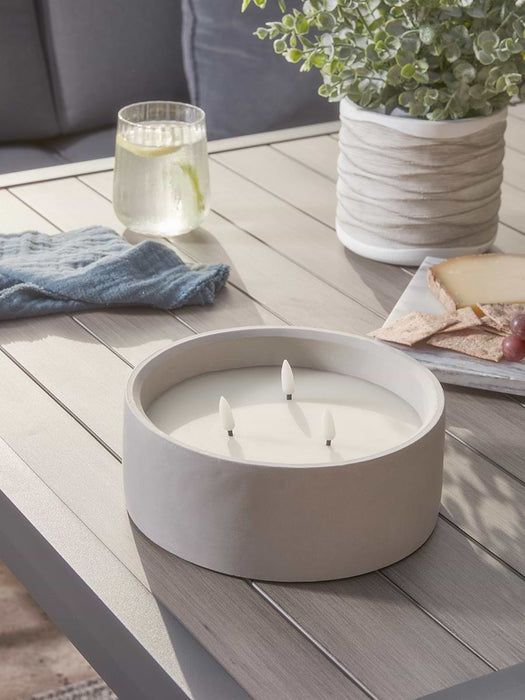 LED Concrete Candle - Large