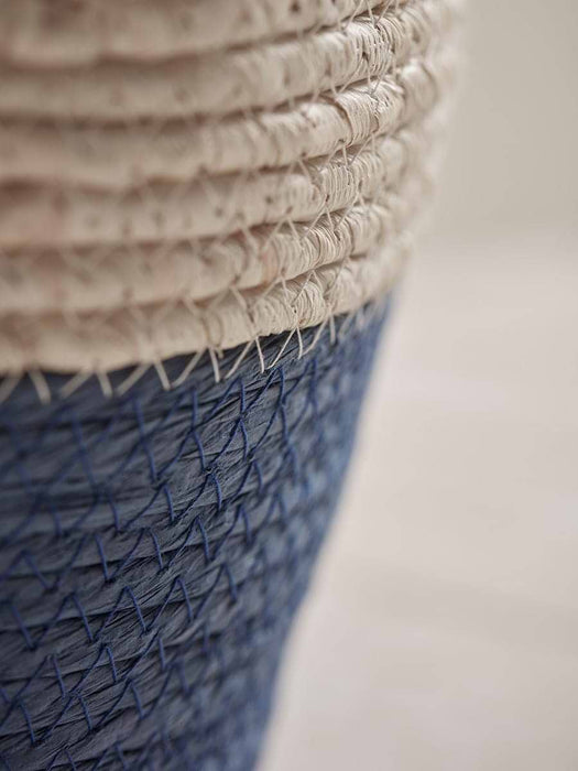 Three Blue Dipped Baskets