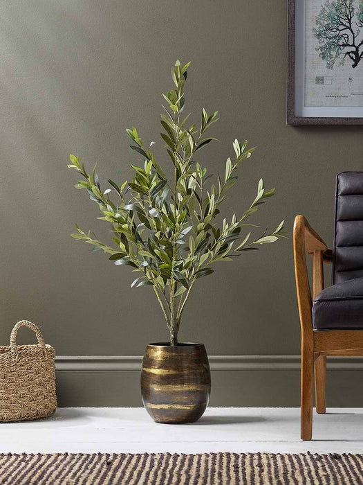 Faux Potted Olive Tree - Small