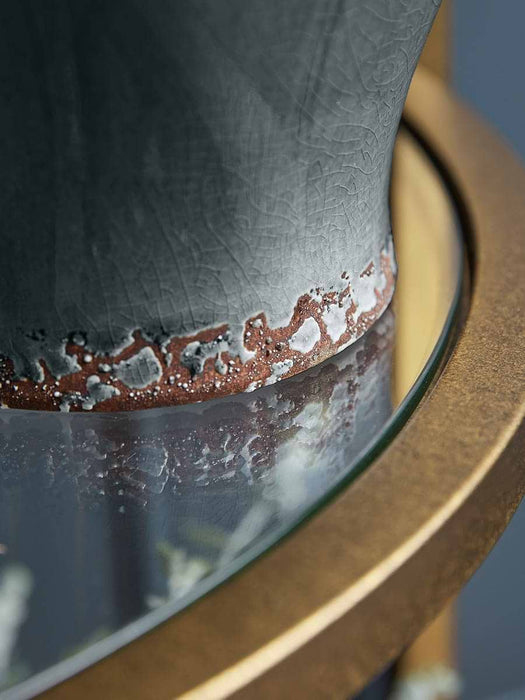 Blue Glazed Storage Jar