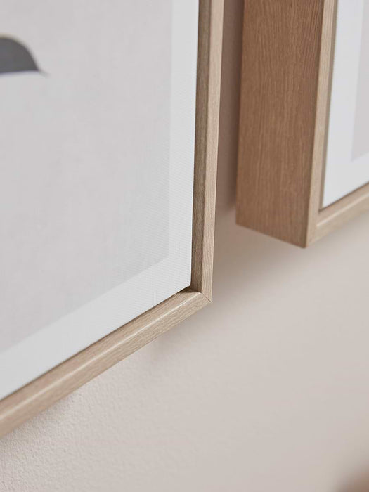 Two Monochrome Leaf Canvases