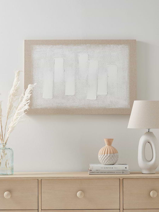 Layered Neutral Stripe Canvas
