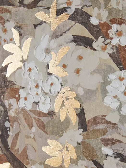 Three Textured Blossom Canvases