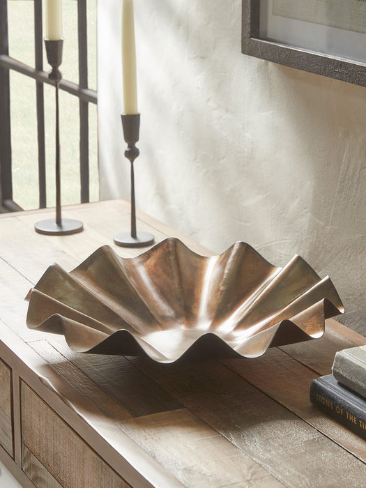 Wavy Metal Bowl