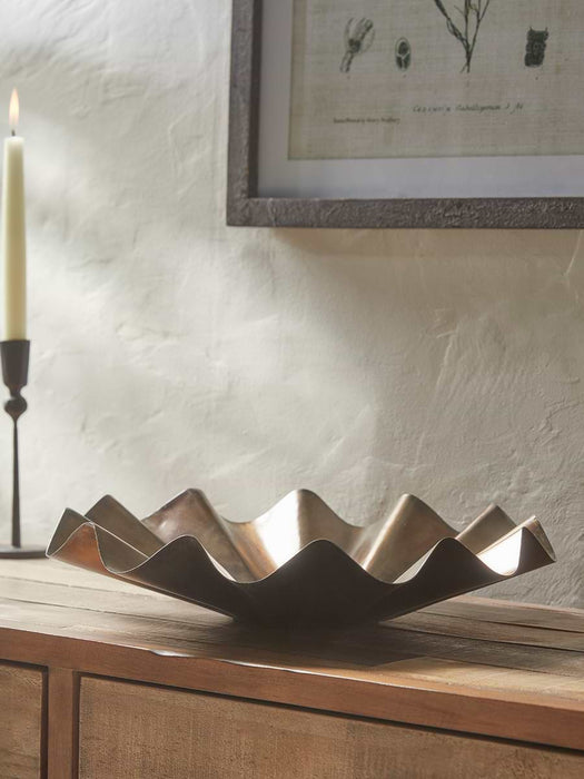 Wavy Metal Bowl