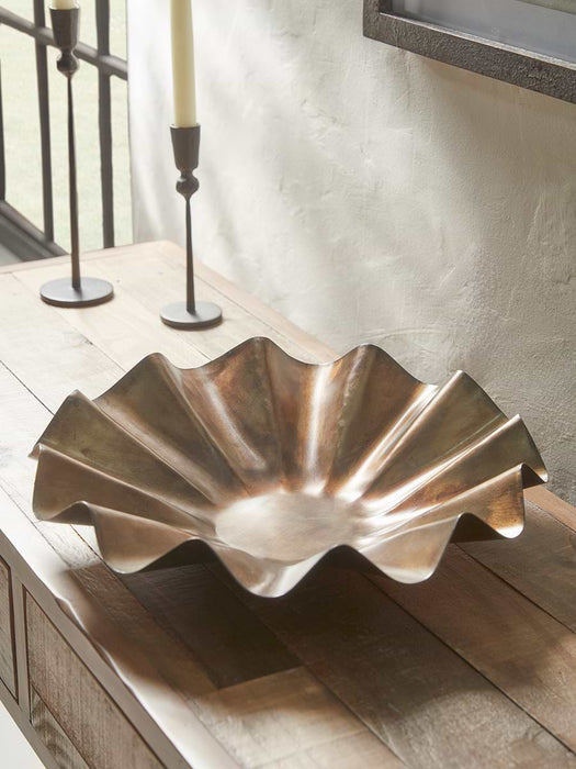 Wavy Metal Bowl