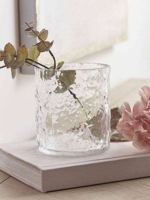 Textured Glass Vase - Small