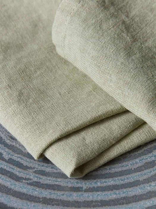 Four Linen & Cotton Napkins - Sage