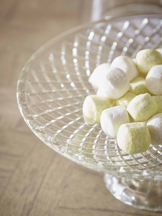 Textured Glass Cake Plate