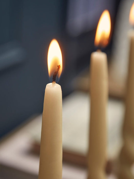 Four Twisted Candles - Ivory