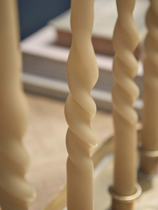 Four Twisted Candles - Ivory