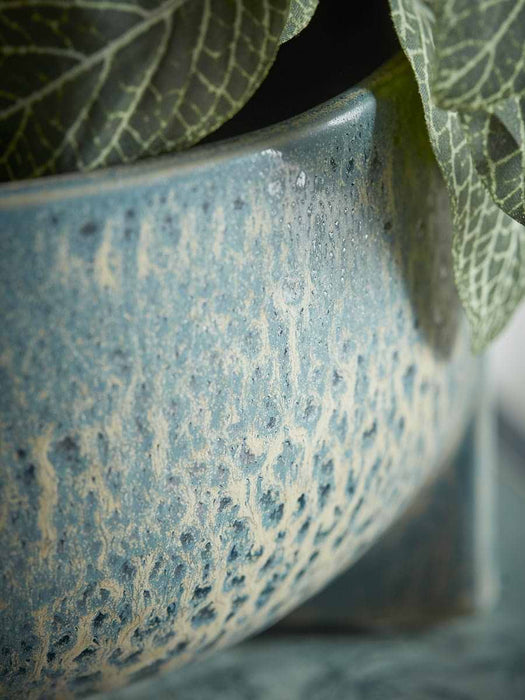 Reactive Glaze Footed Planter