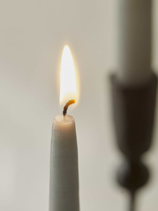 Four Twisted Candles - Grey