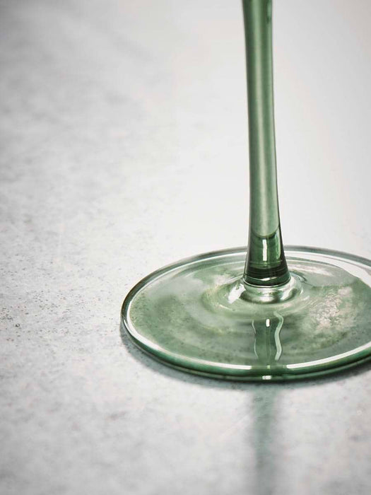 Four Olive Wine Glasses