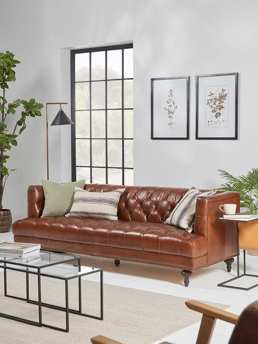 Fenn Sofa - Tan Leather