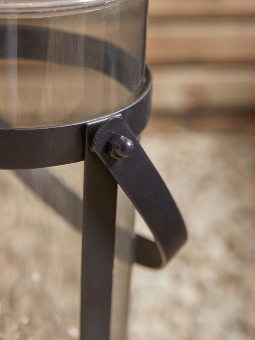 Solar Wire Lights Column Lantern - Tall