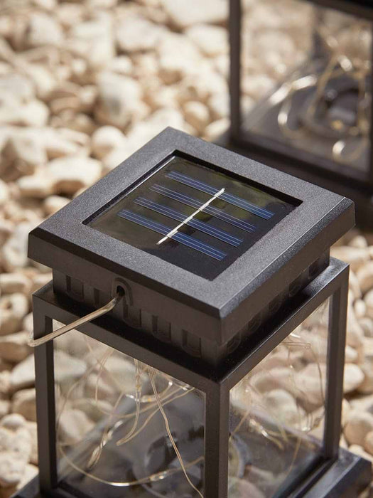 Four Solar Box Lanterns