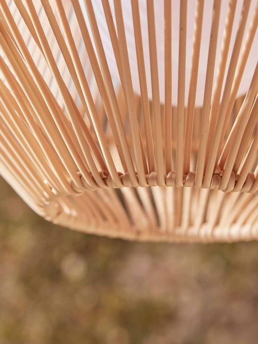 Outdoor LED Tapered Rattan Pendant