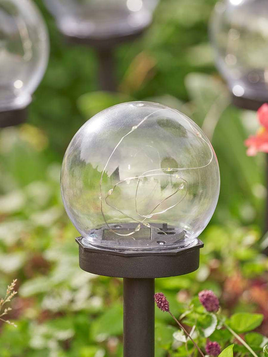 Four Globe Stake Lights