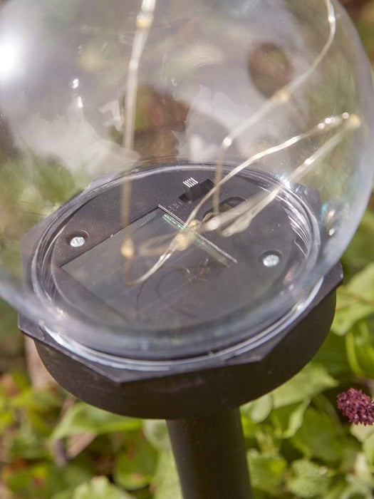 Four Globe Stake Lights