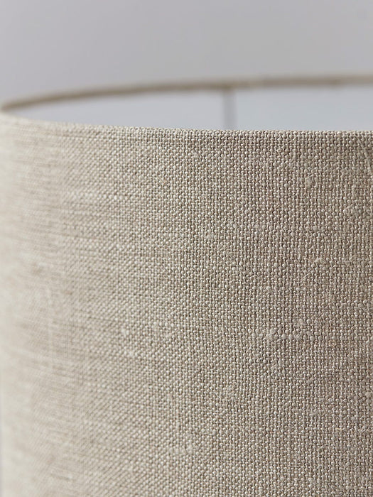 Ribbed Mango Wood Table Lamp - Natural