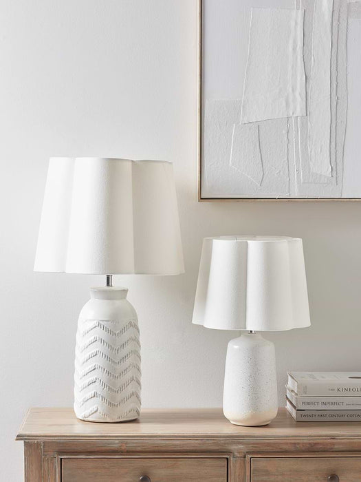 Tapered Scalloped Edge Shade - Small