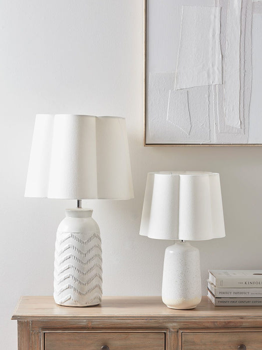 Tapered Scalloped Edge Shade - Small