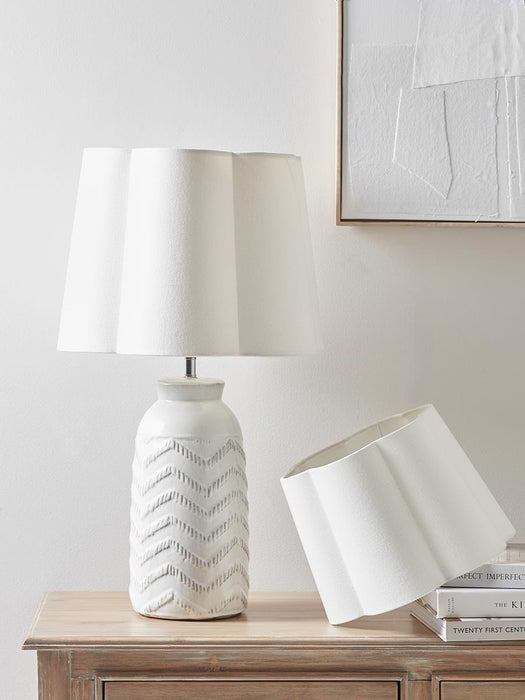 Tapered Scalloped Edge Shade - Small