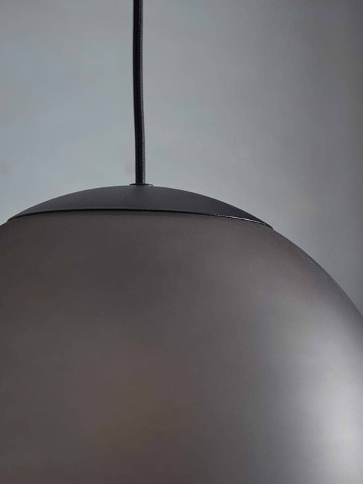 Smoke Glass Globe Pendant